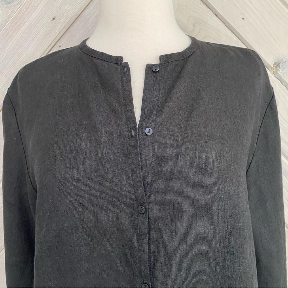 Eileen Fisher Irish Linen Blouse - Picture 3 of 11